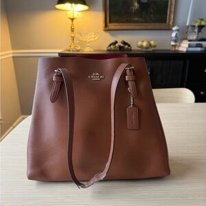 Coach Tan Leather Tote Bag